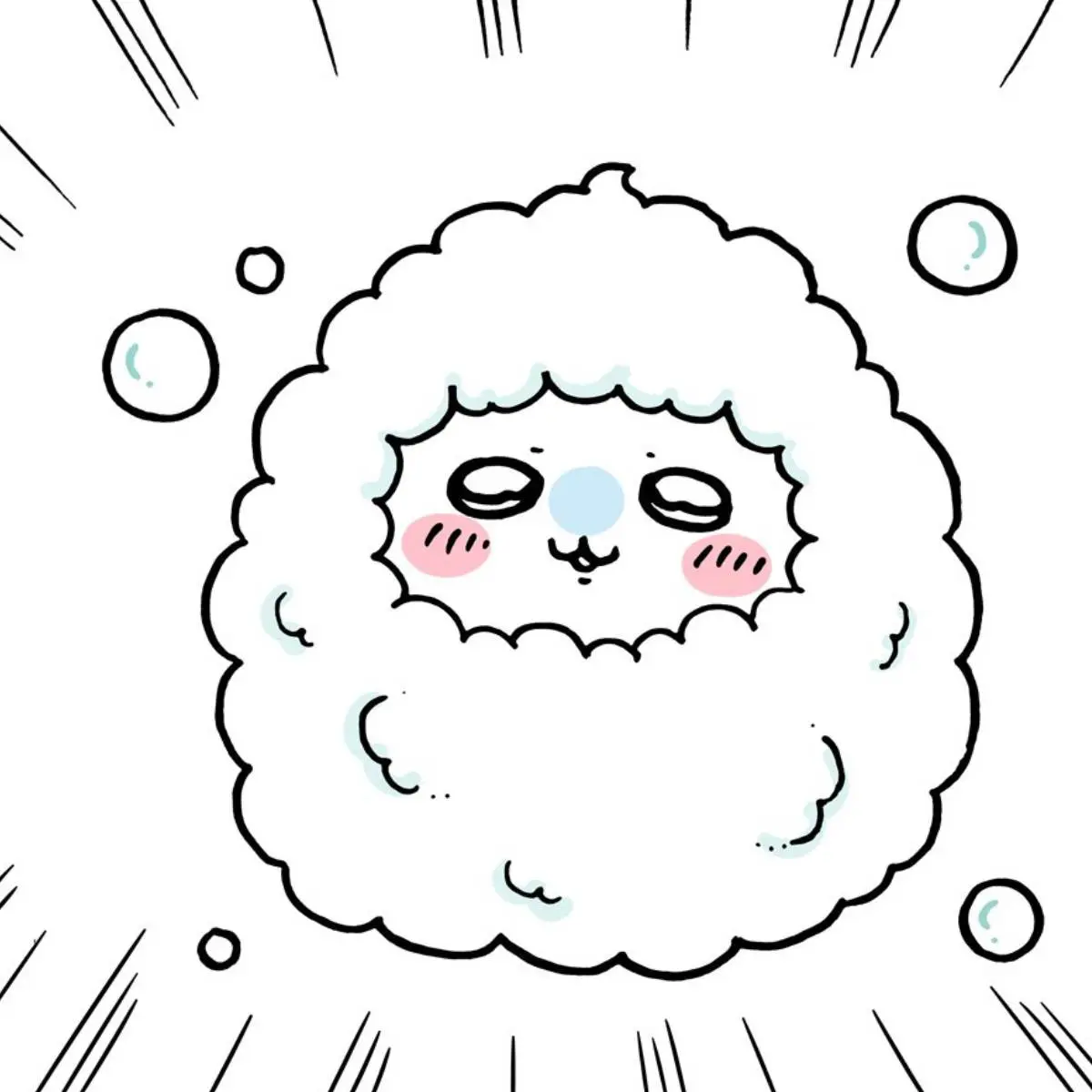 代引き人気 ちいかわマンガ】モモンガ泡まみれ!?「見～て～」スベり芸に ぬいぐるみ