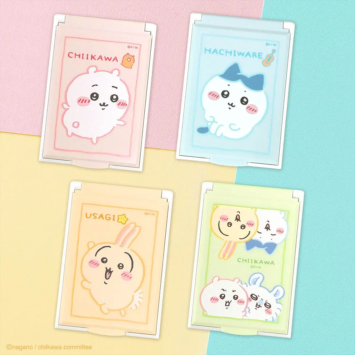 かわちい ちいかわたちのカードミラーが登場！薄くて持ち運びに便利♪ - ちい